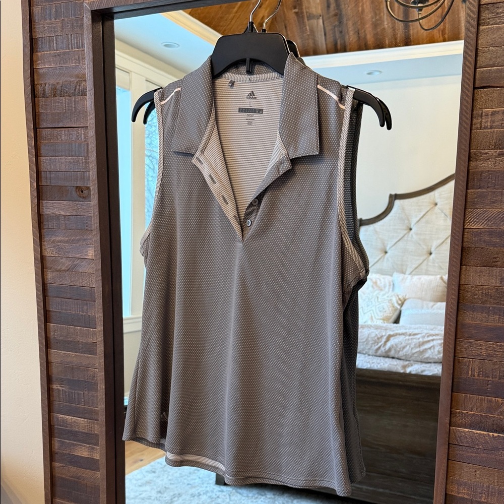 Adidas Women's Gray Collared Golf shirt